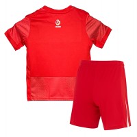 Camiseta Polonia Visitante Equipación para niños Eurocopa 2024 manga corta (+ pantalones cortos)